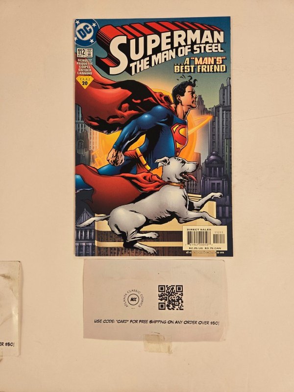 Superman the Man of Steel #112 (DC Comics), raw comic book in NM condition — front cover