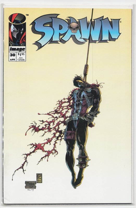 Spawn #30 (Image Comics, 1995), raw, ungraded comic book — front cover