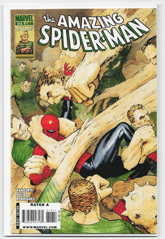 The Amazing Spider-Man #616 (Marvel Comics, 2010), raw, ungraded comic book — front cover