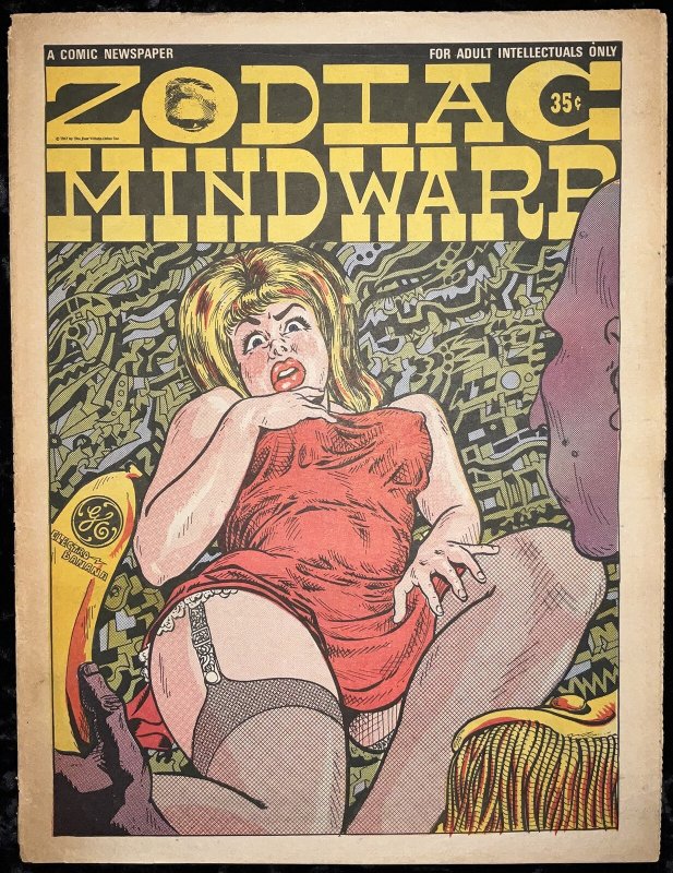 Zodiac Mindwarp nn - 2.5, Cr-Ow - Tabloid - Very Rare!, raw comic book in 2.5 condition — front cover