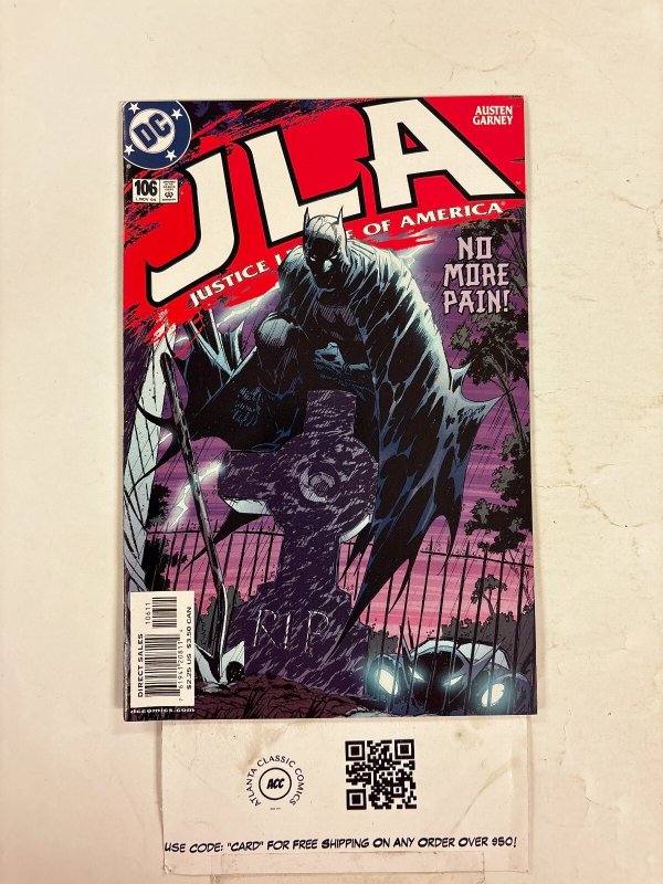 JLA #106 (DC Comics, 2004), raw comic book in NM condition — front cover