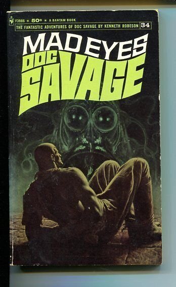 Pulp: Doc Savage-Madeyes #34, raw comic book in VG condition — front cover