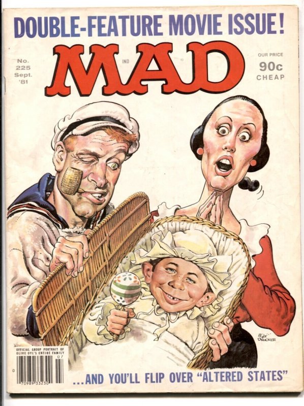 Mad Magazine #225 (EC Comics, 1981), raw, ungraded comic book — front cover