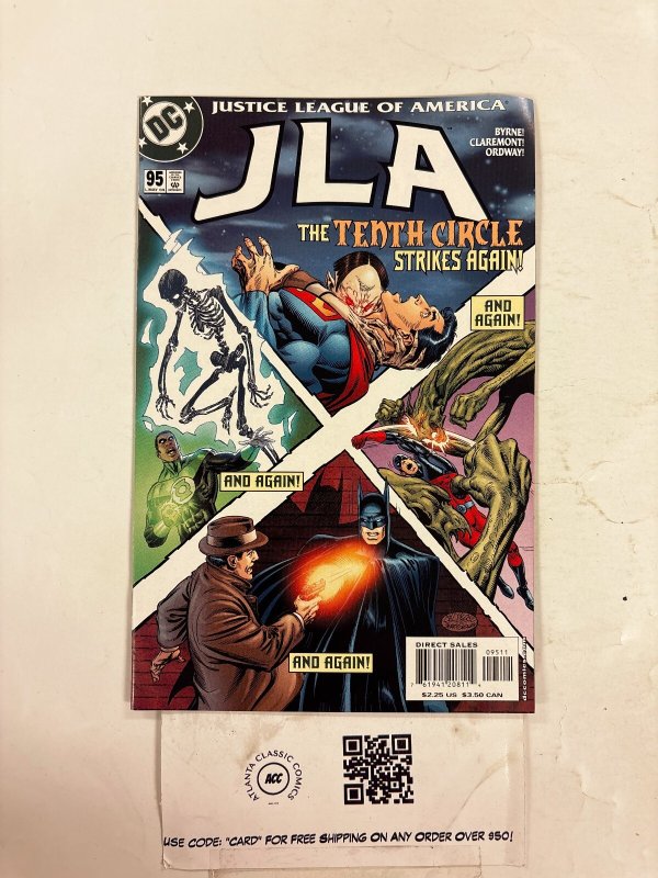 JLA #95 (DC Comics), raw comic book in NM condition — front cover