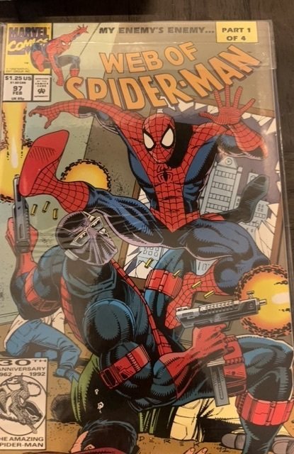 Web of Spider-Man #97 (Marvel Comics, 1993), raw, ungraded comic book — front cover