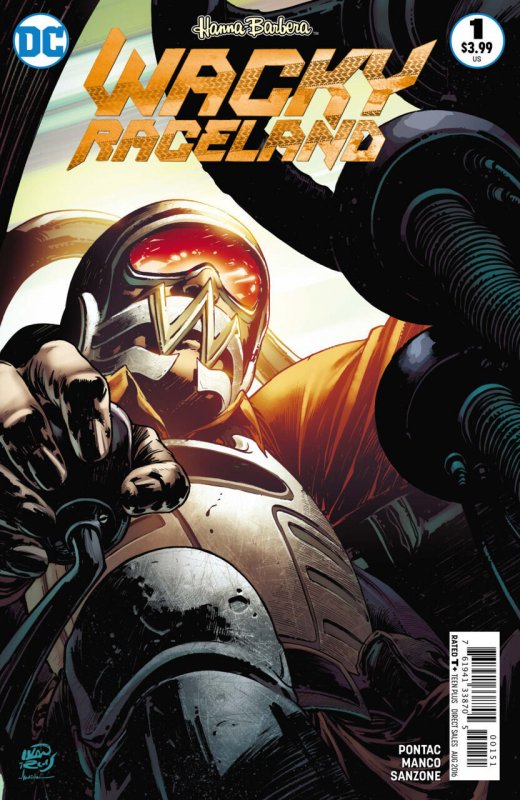 Wacky Raceland #1 (2016), raw comic book in VF/NM condition — front cover