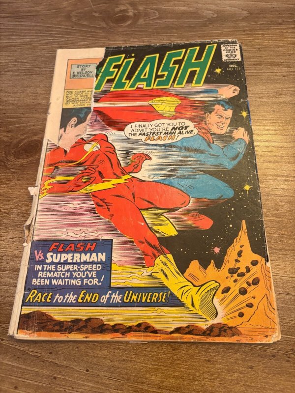 Flash #175 (DC Comics), raw comic book in GD condition — front cover