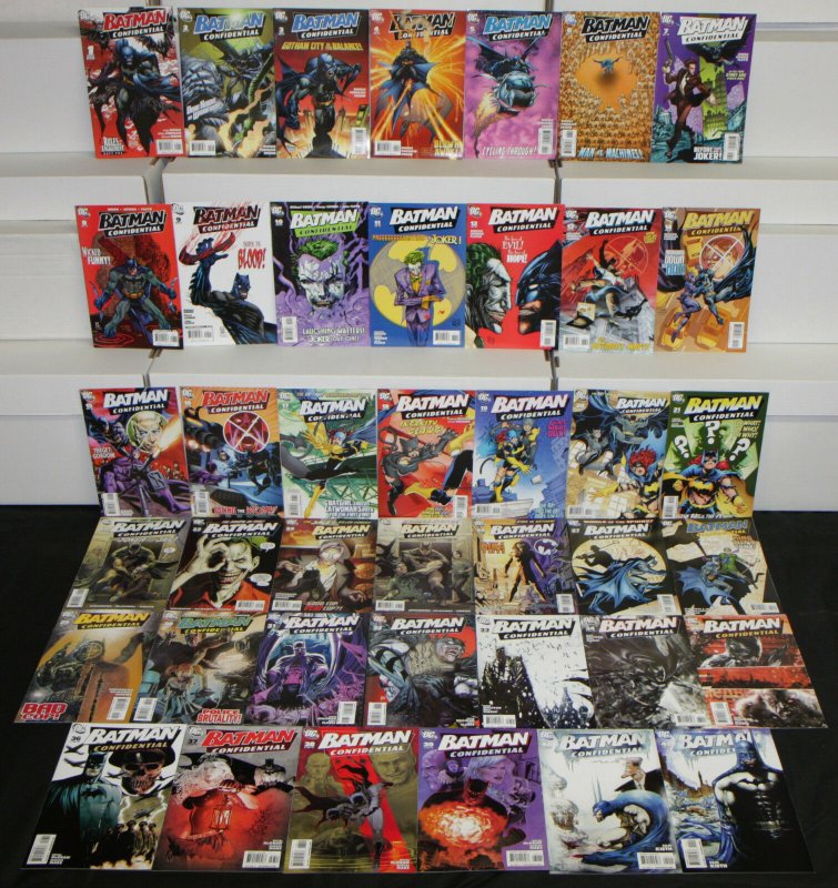 Modern DC Batman Confidential 41pc High Grade Comic Lot Joker Catwoman Batgirl (DC Comics), raw, ungraded comic book — front cover