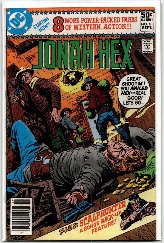 Jonah Hex #40 (DC Comics, 1980), raw, ungraded comic book — front cover
