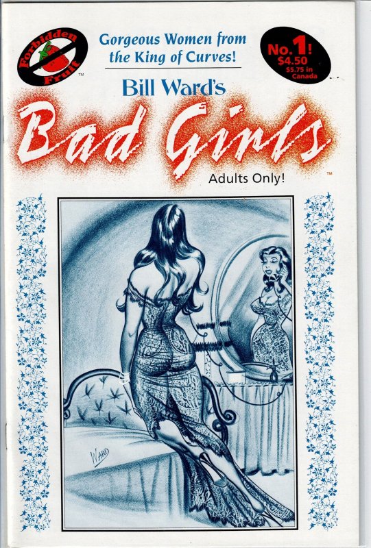 Bill Ward's Bad Girls #1, raw, ungraded comic book — front cover