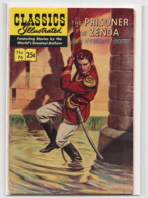 Classics Illustrated #76 (1950), raw, ungraded comic book — front cover