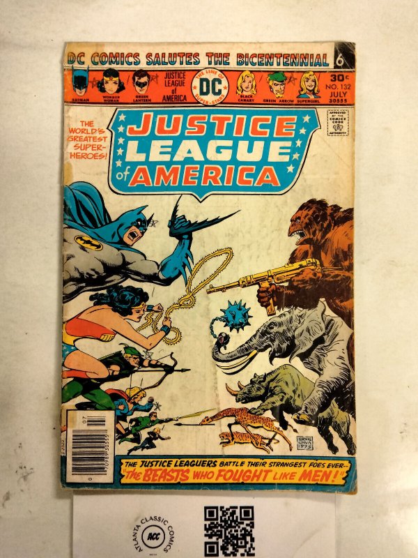 Justice League of America #132 (DC Comics), raw comic book in GD condition — front cover