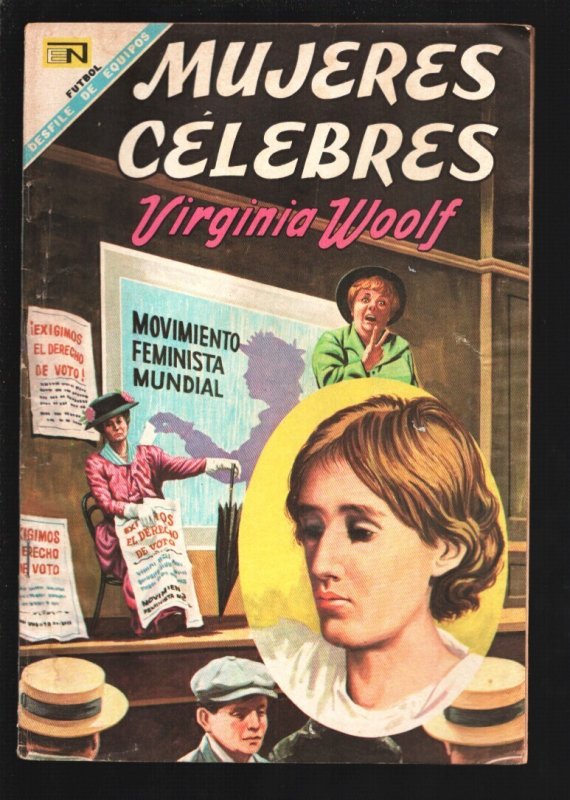 Mujeres Celebres-Virginia Woolf #85 (1968), raw comic book in VG condition — front cover