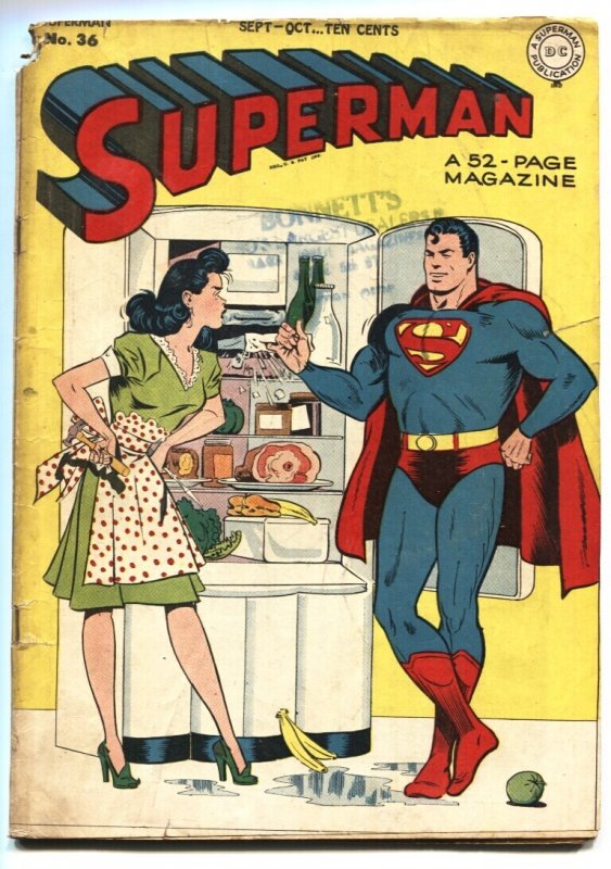 Superman #36 - 1945 - DC - FR/G - Comic Book (DC Comics, 1945), raw comic book in FR condition — front cover
