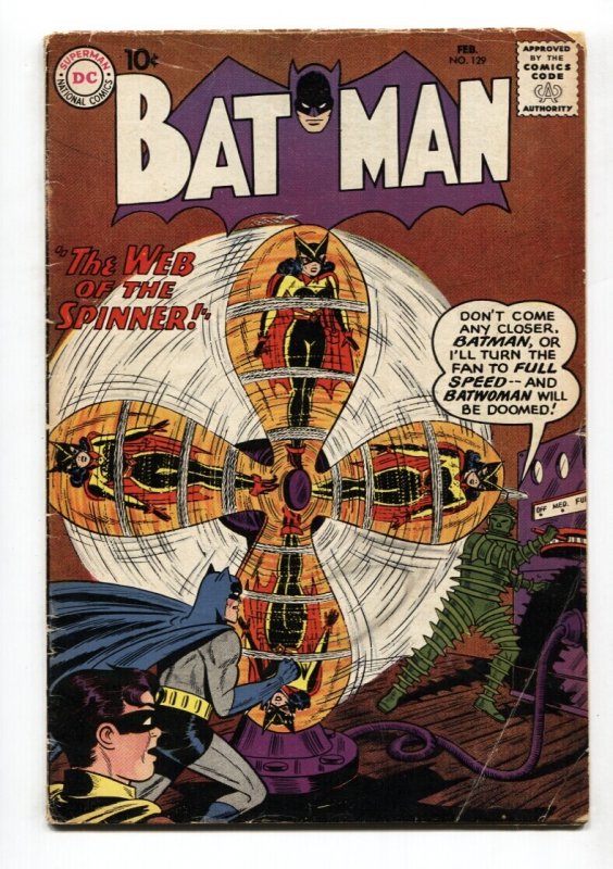 Batman #129 (DC Comics, 1960), raw comic book in VG condition — front cover