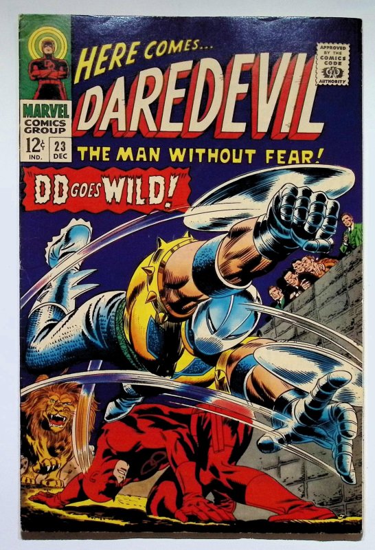 Daredevil #23 (Marvel Comics, 1966), raw, ungraded comic book — front cover