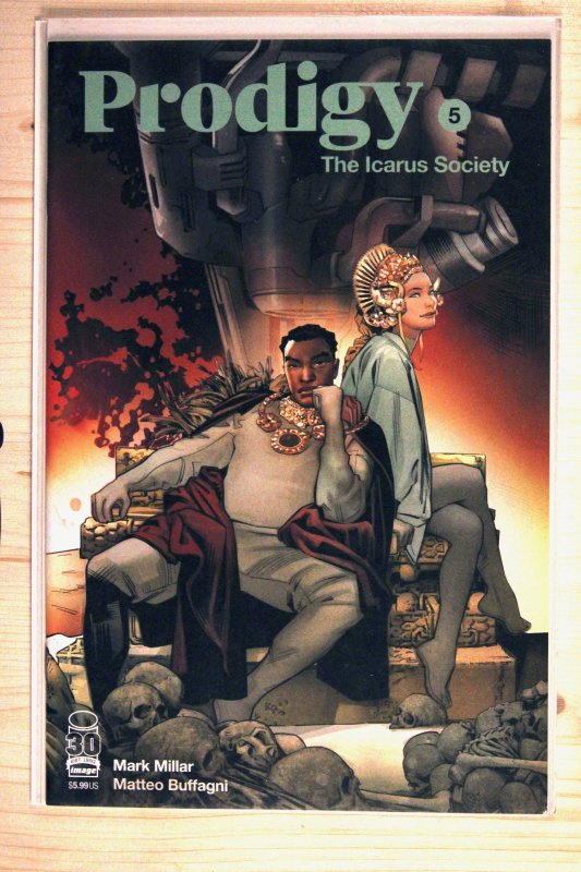 Prodigy: The Icarus Society #5 (2022), raw comic book in NM+ 9.6 condition — front cover