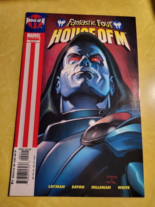 Fantastic Four: House of M #2 (Marvel Comics, 2005), raw, ungraded comic book — front cover