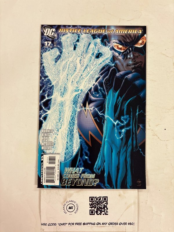 Justice League of America #17 (DC Comics), raw comic book in NM condition — front cover