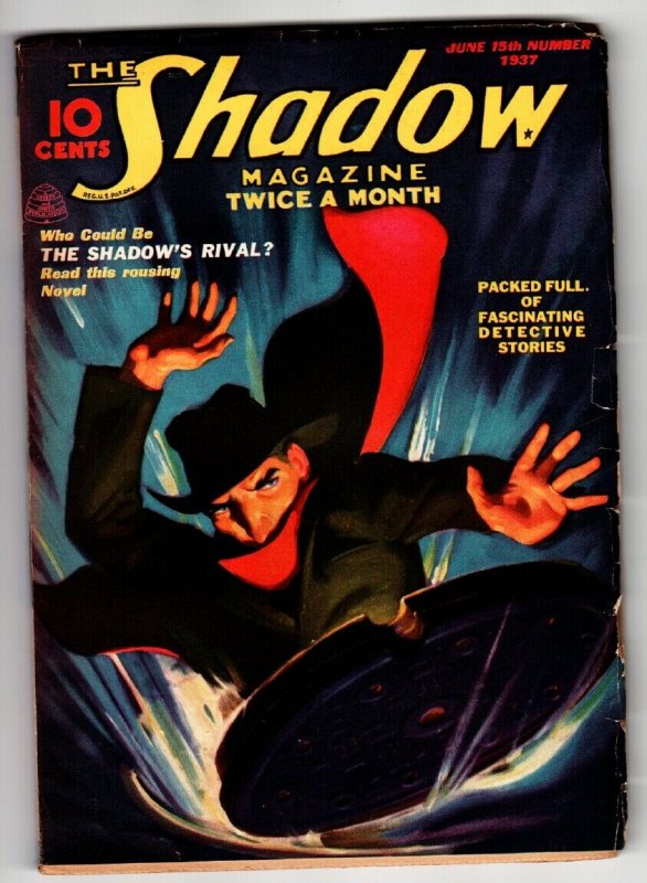 Shadow 1937 June 15 -High Grade- Street AND Smith-Rare Pulp FN (Street & Smith, 1937), raw comic book in FN condition — front cover