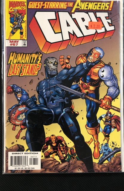 Cable #67 (Marvel Comics, 1999), raw, ungraded comic book — front cover