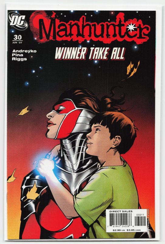 Manhunter #30 (2007), raw, ungraded comic book — front cover