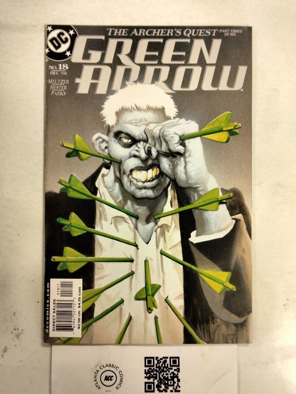 Green Arrow #18 (DC Comics), raw comic book in NM condition — front cover