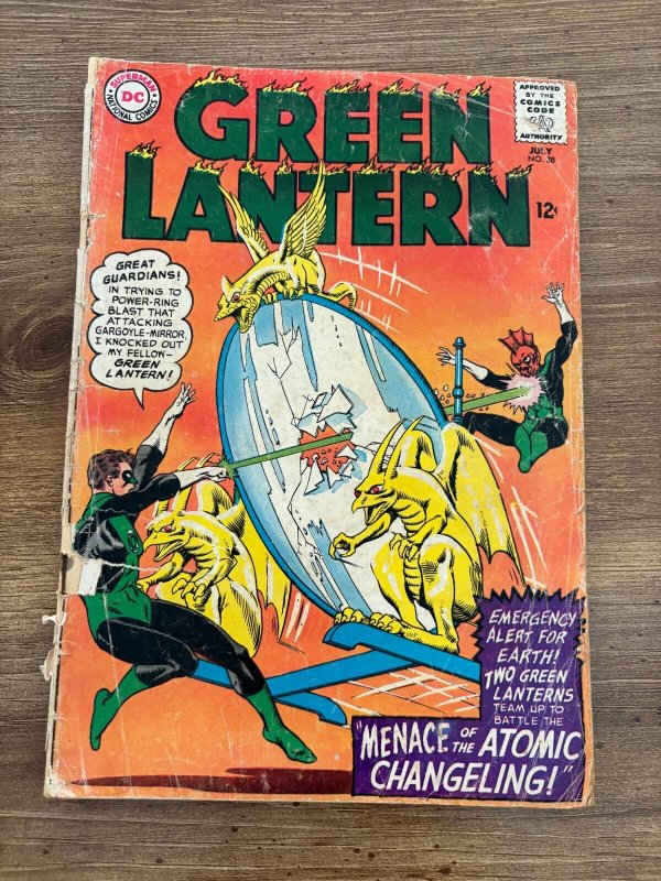Green Lantern #38 (DC Comics), raw comic book in GD condition — front cover