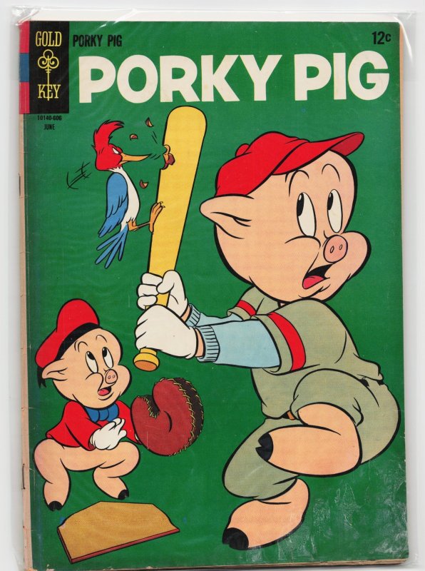 Porky Pig #6 (Gold Key, 1966), raw, ungraded comic book — front cover