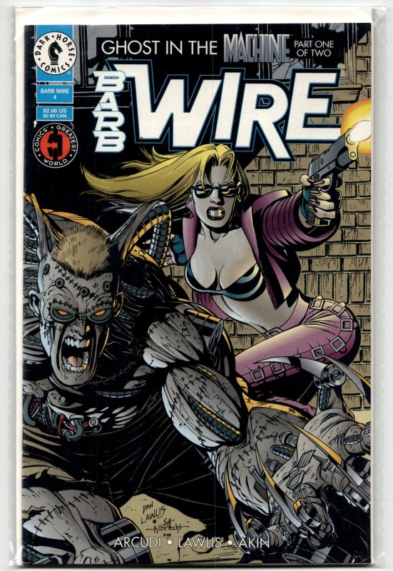 Barb Wire #4 (Dark Horse Comics, 1994), raw, ungraded comic book — front cover