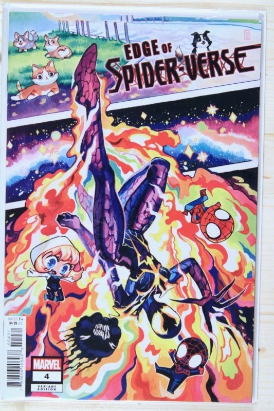 Edge of Spider-Verse #4 (Marvel Comics, 2023), raw comic book in NM+ 9.6 condition — front cover