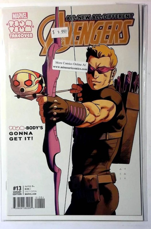 All-New, All-Different Avengers #13 (Marvel Comics, 2016), raw, ungraded comic book — front cover