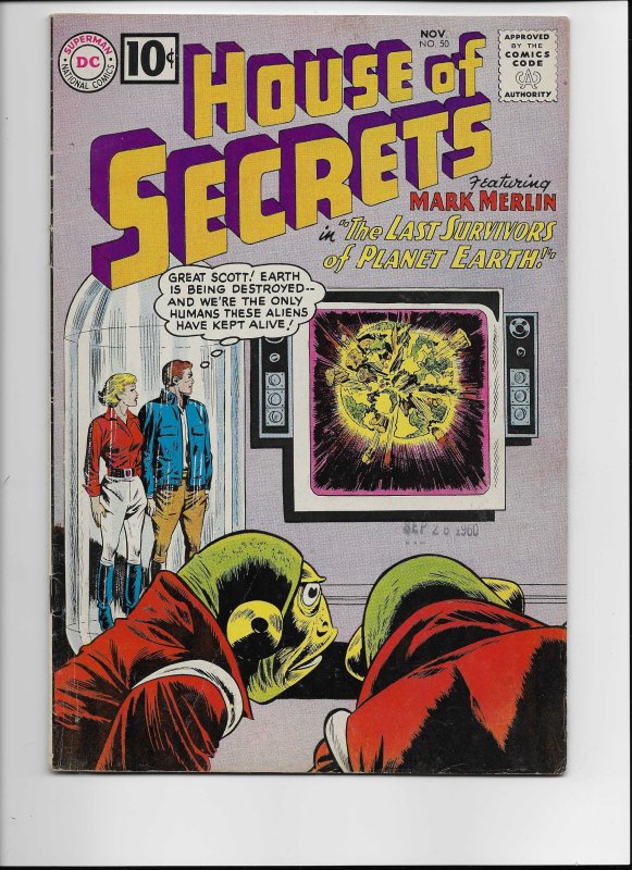 House of Secrets #50 (DC Comics), raw comic book in VG+ condition — front cover