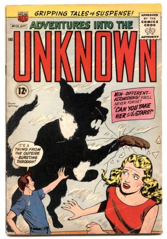 Adventures into the Unknown #135 - 1962 - ACG - G - Comic Book (DC Comics, 1962), raw, ungraded comic book — front cover