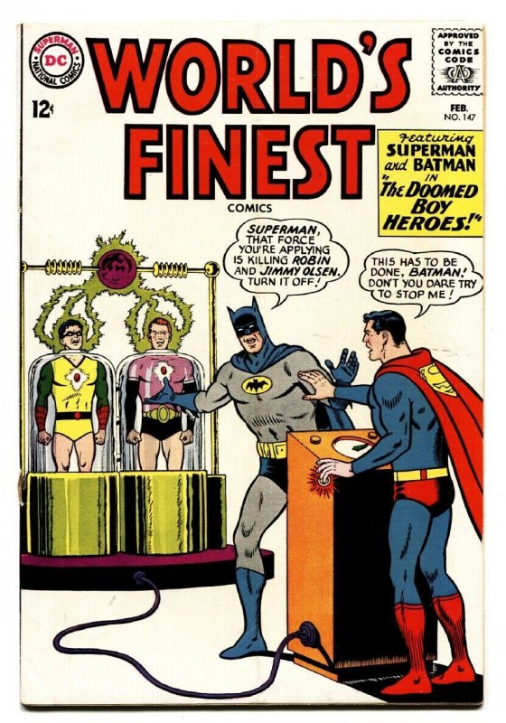 Worlds Finest #147 (DC Comics, 1965), raw, ungraded comic book — front cover