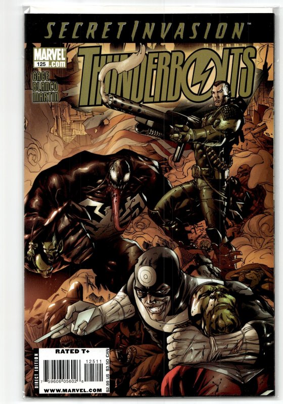 Thunderbolts #125 (Marvel Comics, 2008), raw, ungraded comic book — front cover