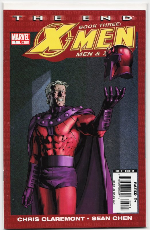 X-Men: The End: Book 3: Men & X-Men #2 (Marvel Comics, 2006), raw, ungraded comic book — front cover