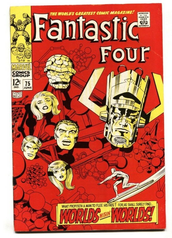 Fantastic Four #75 (Marvel Comics, 1968), raw, ungraded comic book — front cover