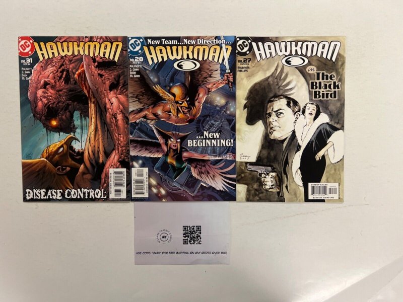 3 Hawkman DC Comic Books #27, raw, ungraded comic book — front cover