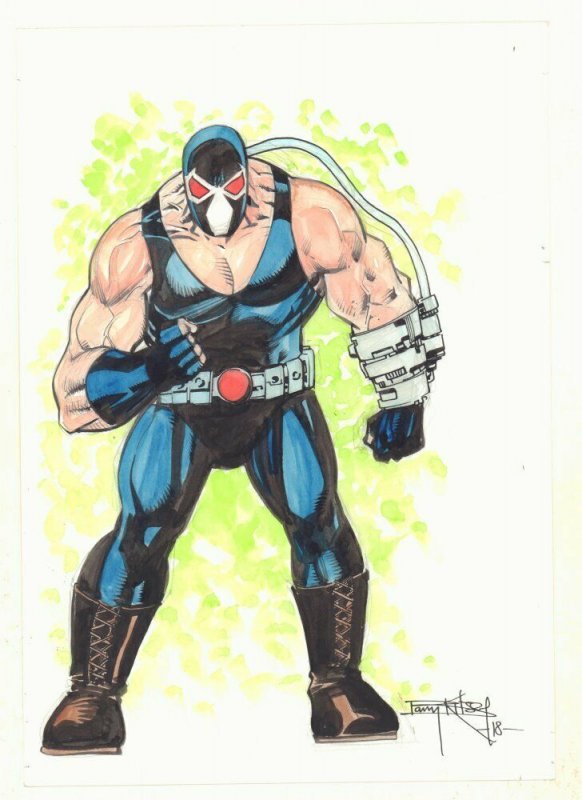 Bane Color Art Commission - 2018 Signed art by Barry Kitson (2018), raw, ungraded comic book — front cover