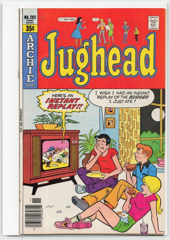 Jughead #282 (Archie Comics, 1978), raw, ungraded comic book — front cover