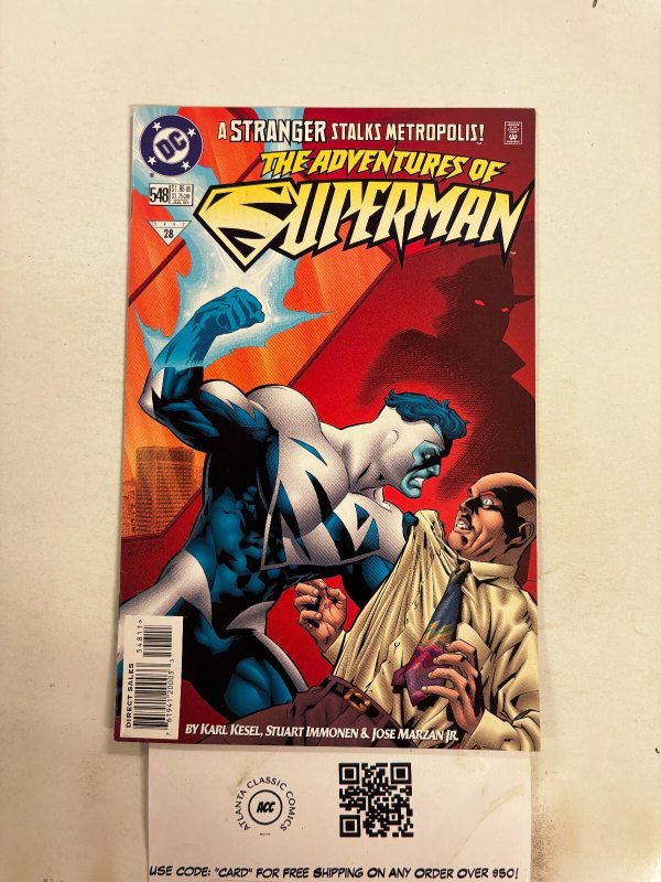 The Adventures of Superman #548 (DC Comics, 1997), raw comic book in NM condition — front cover