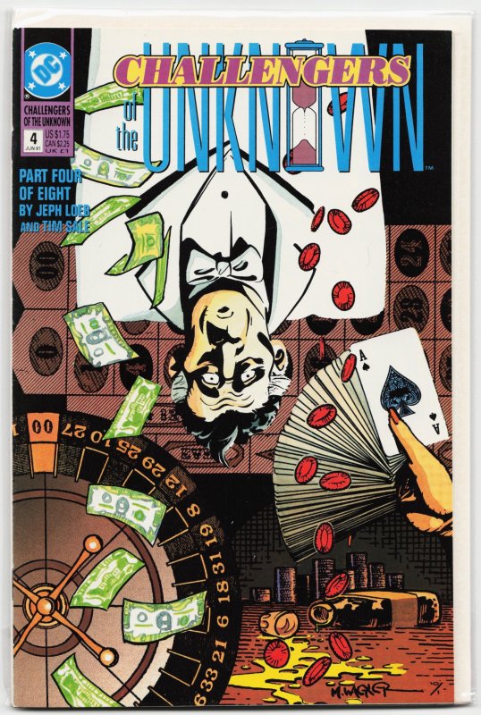 Challengers of the Unknown #4 (DC Comics, 1991), raw, ungraded comic book — front cover
