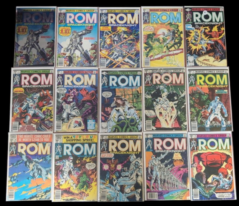 Rom #1-75 Run + Annuals Complete + Foil Facsimile + Rom #0-2 1979 Marvel Vg-Vf (Marvel Comics, 1979), raw comic book in VF condition — front cover
