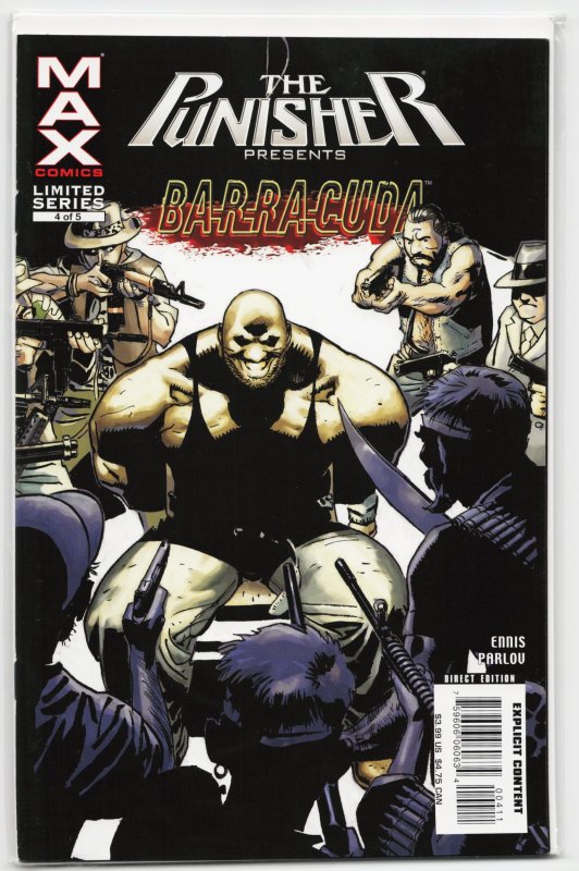 Punisher Presents: Barracuda #4 (2007), raw, ungraded comic book — front cover