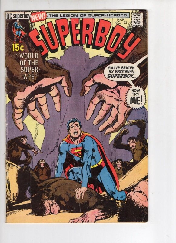 Superboy #17 (DC Comics, 1971), raw comic book in VG 4.0 condition — front cover