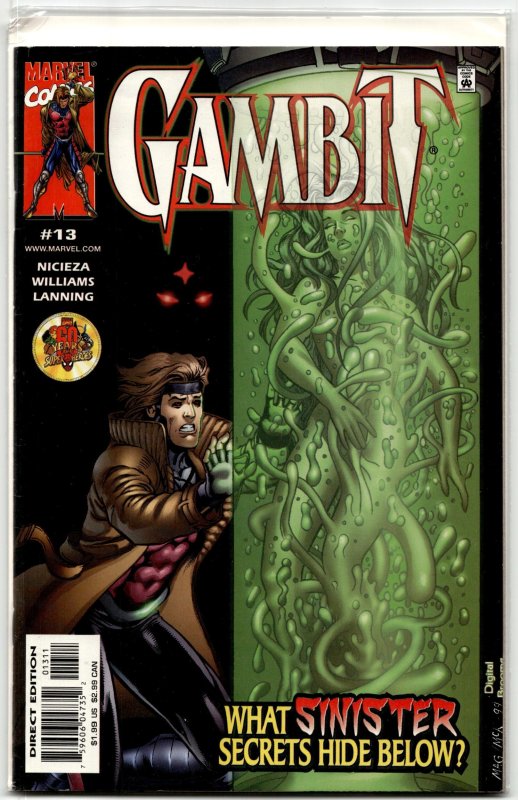 Gambit #13 (Marvel Comics, 2000), raw, ungraded comic book — front cover