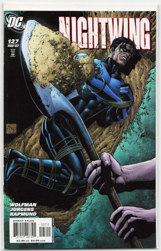 Nightwing #127 (DC Comics, 2007), raw, ungraded comic book — front cover