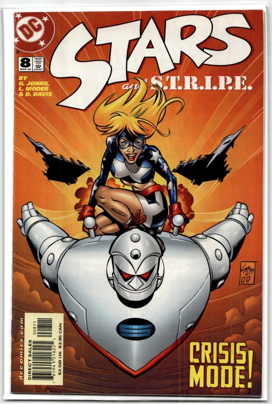 Stars and S.t.r.i.p.e #8 (DC Comics, 2000), raw, ungraded comic book — front cover