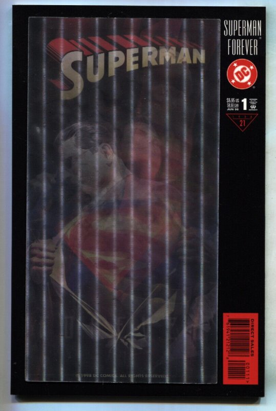 Superman Forever #1-1998-First Issue-DC Comic Book NM- (DC Comics, 1998), raw comic book in NM- condition — front cover